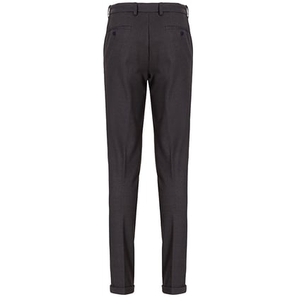 Henk ter Horst Belotti, pantaloni superstretch con mini check Grigio