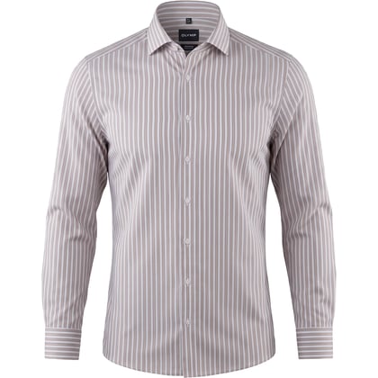 Camicia OLYMP Luxor | righe nougat | colletto wide spread | 100% cotone | stiro facile