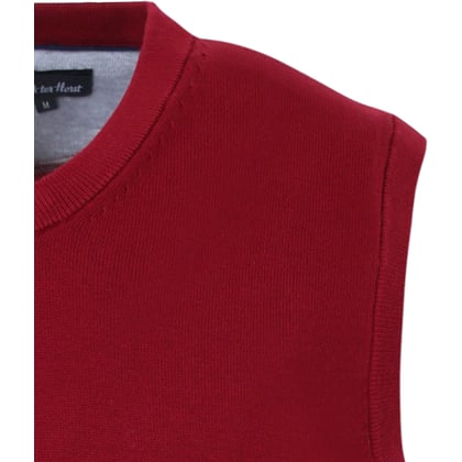 Henk ter Horst smanicato uomo | 100% cotone | scollo a V | bordò