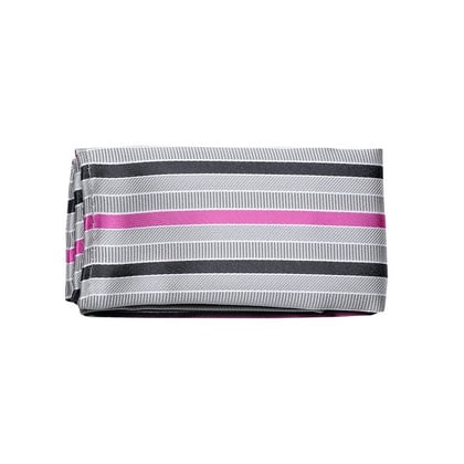 Motivo quadrato tascabile, rosa/grigio #PCHT38