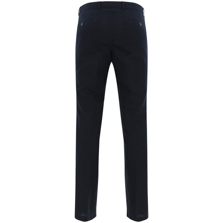 Pantaloni Henk ter Horst in lino vestibilità moderna Navy