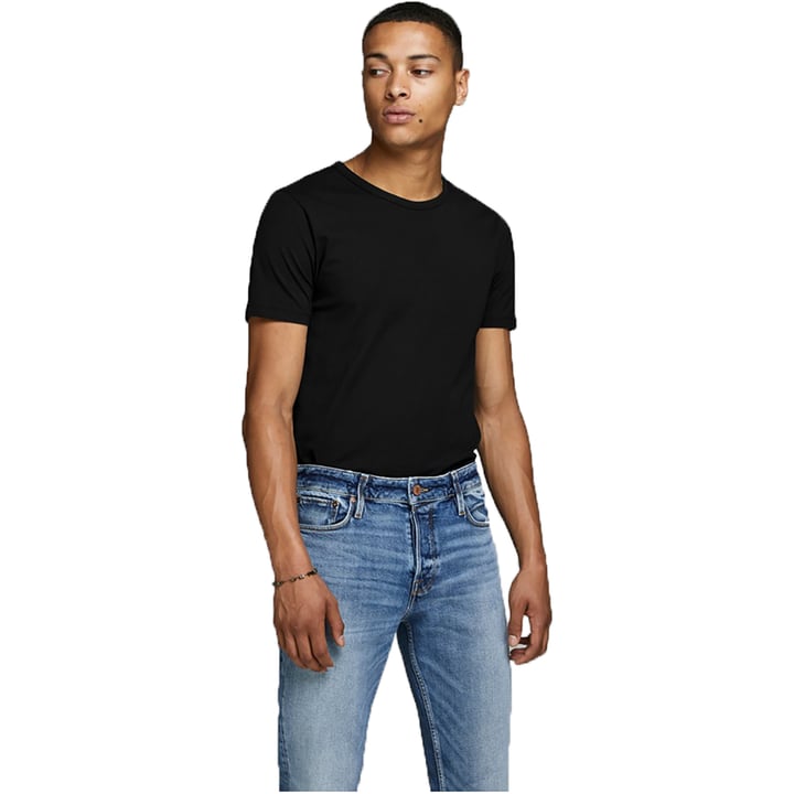 Maglietta Jack & Jones uni girocollo Nero