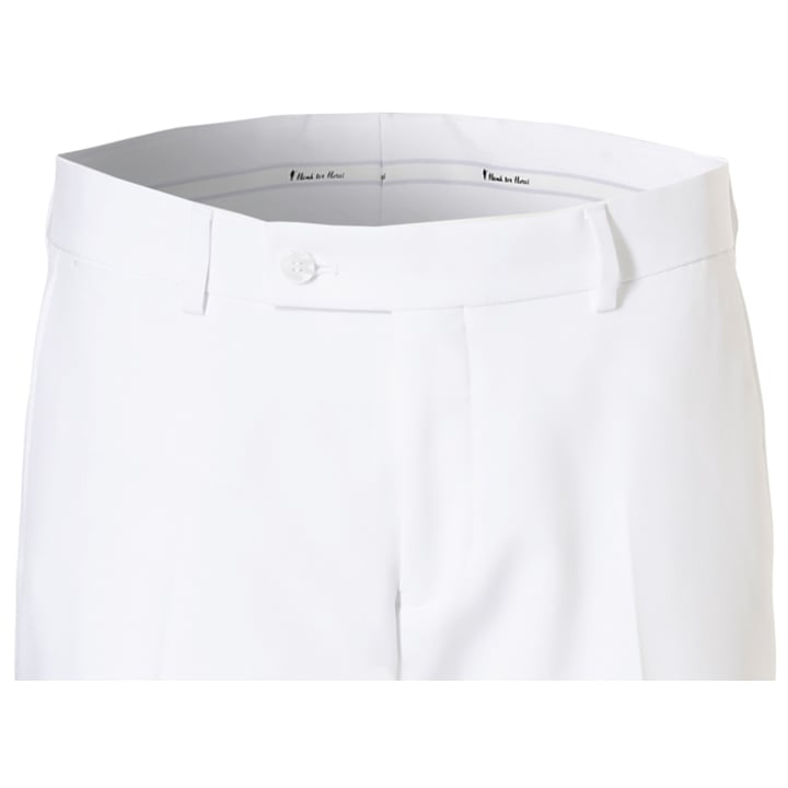 Pantaloni da smoking slim fit bianchi, micro pettinato
