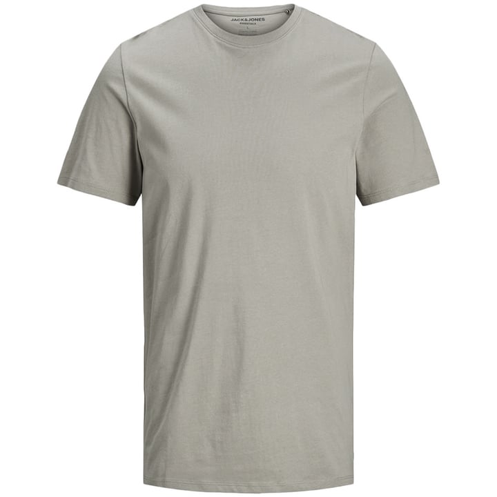 T-shirt Jack & Jones uni girocollo Grigio chiaro
