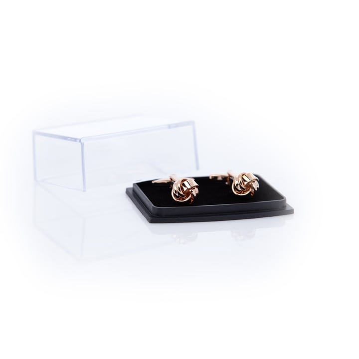 Gemelli Henk ter Horst con nodo a corda Rose Gold