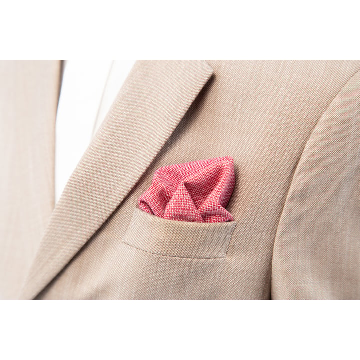 Henk ter Horst papillon da bambino strutturato con pochette rosso