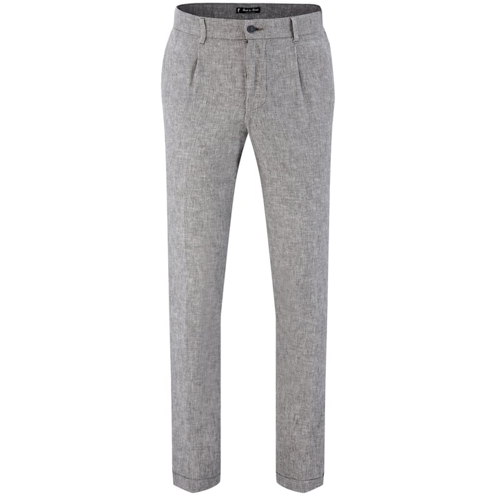 Henk ter Horst pantaloni moda in lino a righe Grigio 