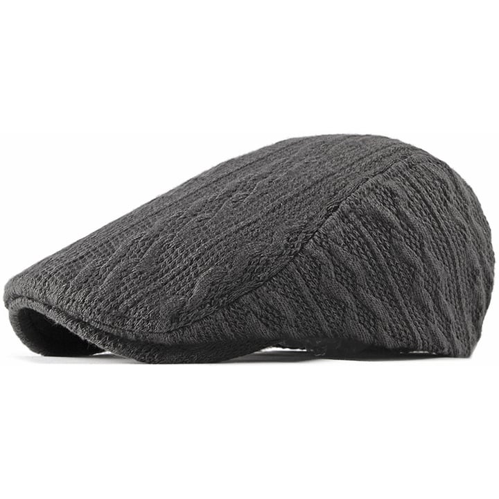 Berretto invernale a trecce grintoso ed elegante grigio