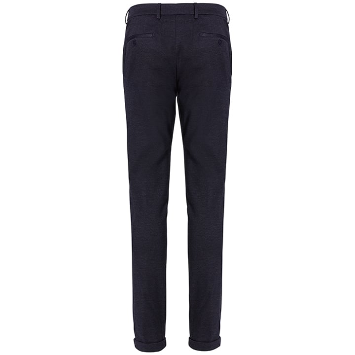 Henk ter Horst Belotti pantaloni superstretch mélange blu scuro