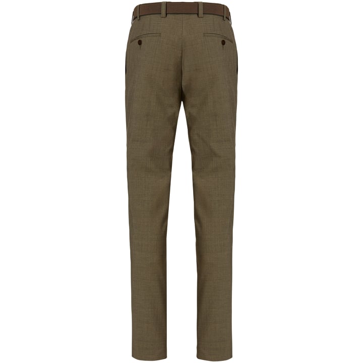 Henk ter Horst pantaloni classici in lana Terlenka stretch verde