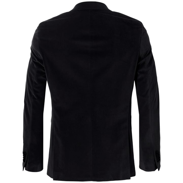 Giacca Weis Velours Velvet con revers in velluto nera