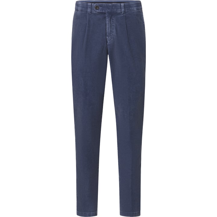 Henk ter Horst pantaloni chino stretch in velluto a coste di cotone con pince blu
