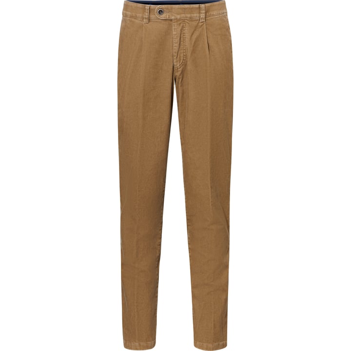 Henk ter Horst pantaloni chino in velluto a coste di cotone stretch con pince beige