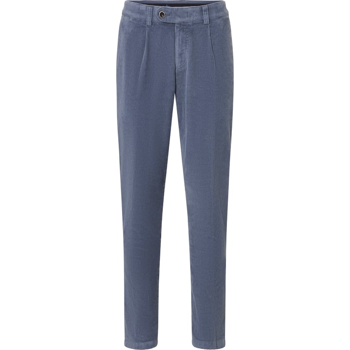 Henk ter Horst pantaloni chino stretch in velluto a coste di cotone con pences blu