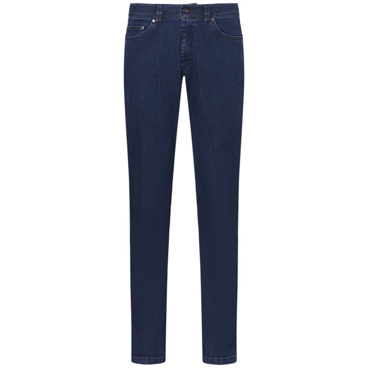 Exner jeans stretch da uomo con fascia elastica blu