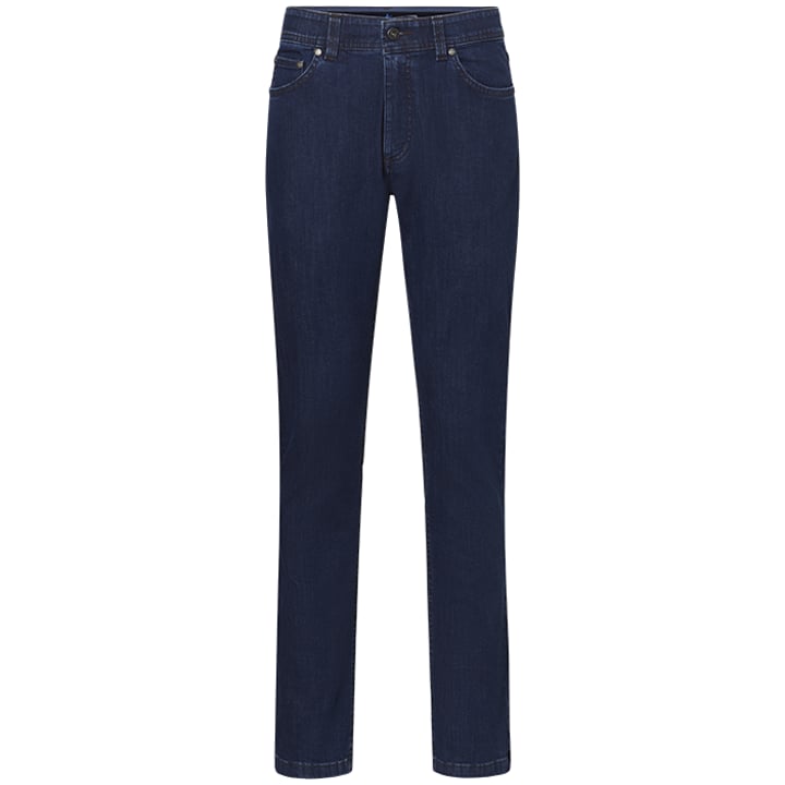 Exner jeans stretch da uomo con fascia elastica blu scuro