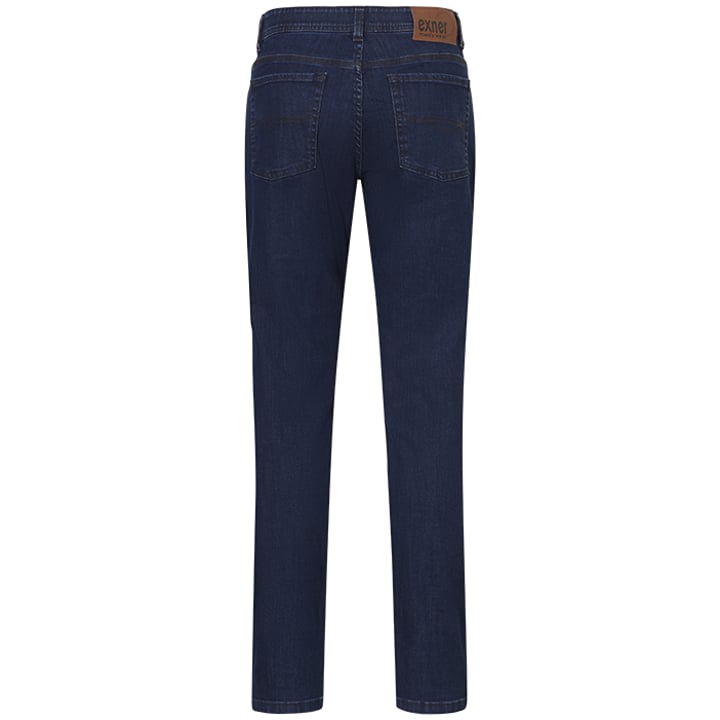Exner jeans stretch da uomo con fascia elastica blu scuro