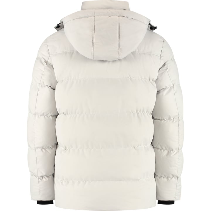 Giacca Invernale Imbottita Pre End | Grigio Chiaro | Cappuccio Removibile | 100% Poliestere