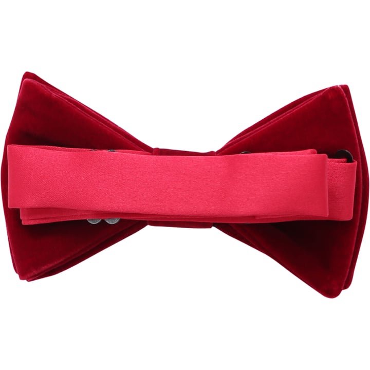 Henk ter Horst papillon in velluto rosso