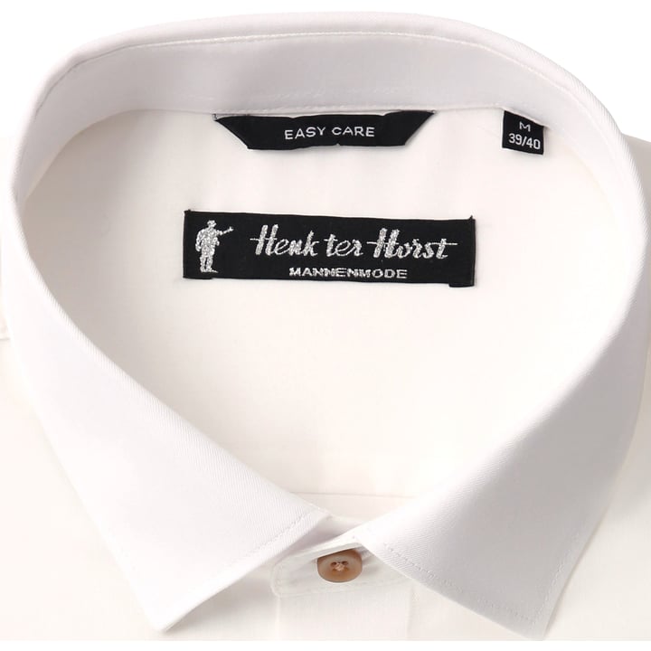 Henk ter Horst camicia in 100% cotone a maniche lunghe twill avorio