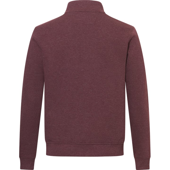 Cardigan con zip melange Baileys Bordeaux
