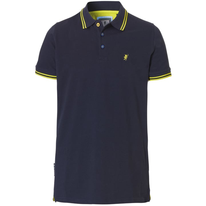 Polo Freddy Sea Barrier tinta unita con colletto a contrasto Blu scuro