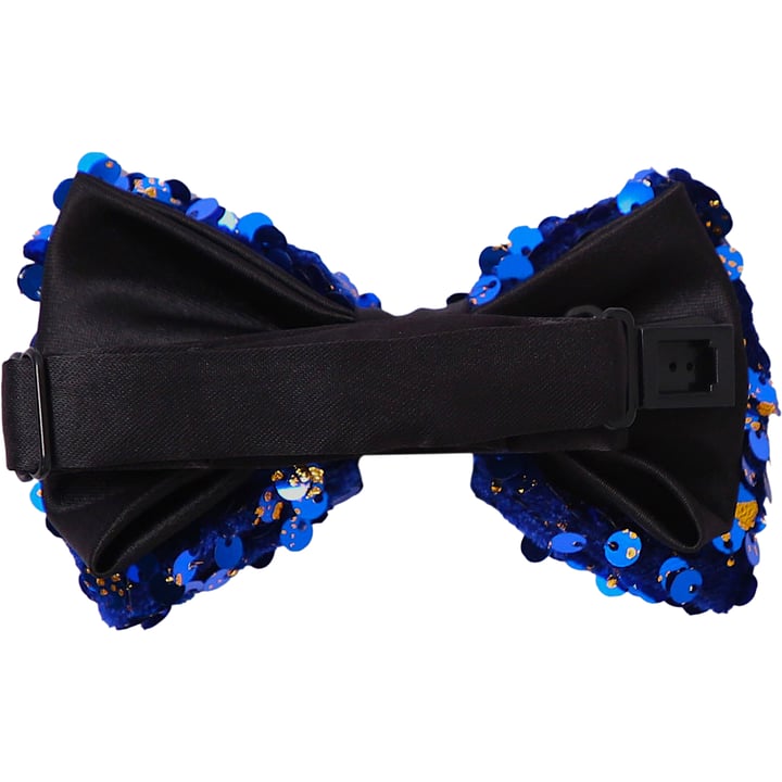 Henk ter Horst papillon con paillettes glitter blu
