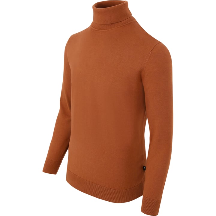 Henk ter Horst Maglione a Collo Alto da Uomo | 100% Cotone | Marrone