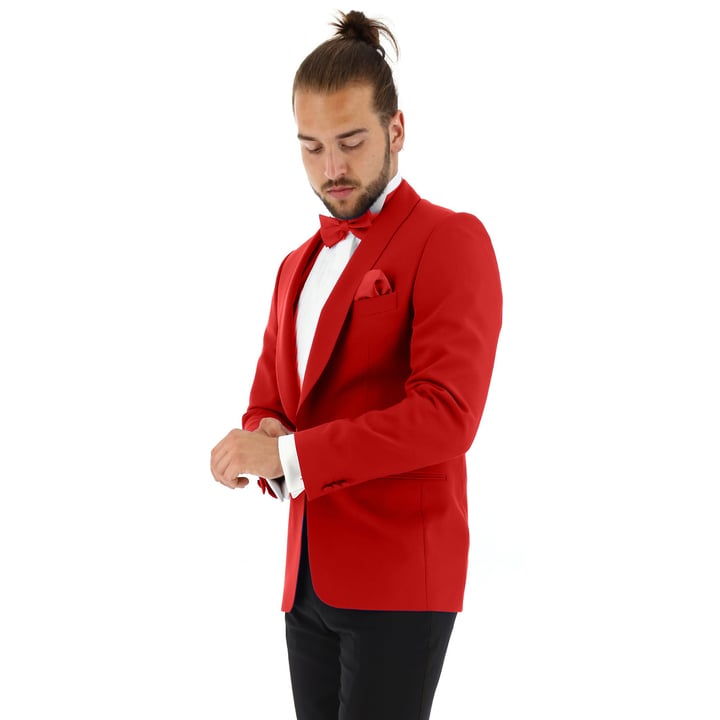 Henk ter Horst giacca da cerimonia rossa