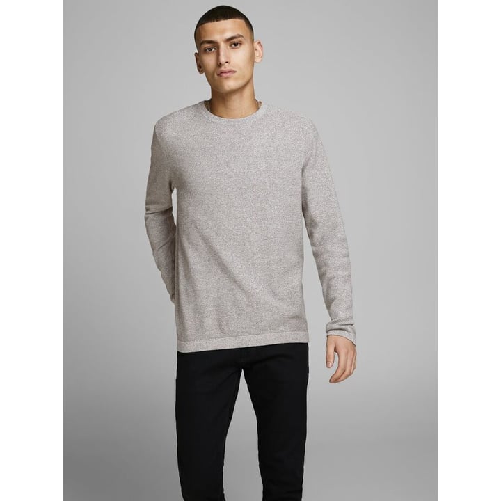 Jack & Jones Structured Swater Grey Melange