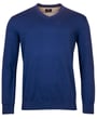 Maglione Baileys con scollo a V 100% cotone blu scuro