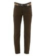 Exner pantaloni 5 tasche in marrone - slim fit con gamba dritta