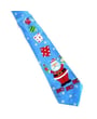 Calzino di Natale Babbo Natale Blu chiaro