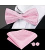 Set papillon da sposo rosa