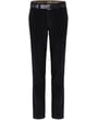 Pantaloni chino Henk ter Horst in cotone elasticizzato a coste antracite