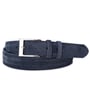 Exner cintura da uomo in pelle di vitello scamosciata blu scuro