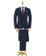 Henk ter Horst costume a quadri da uomo 2 pezzi Rosso Blu