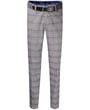 Henk ter Horst pantaloni chino alla moda in cotone slim fit a quadri antracite