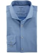 Olymp No. Six 24/Seven camicia super slim non stiro maniche extra lunghe blu
