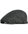 Berretto traspirante modello paperboy flat cap in rafia. Colori molto resistenti. Antracite