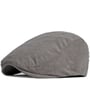 Berretto flat cap elegante e grintoso in velluto a coste 100% cotone grigio