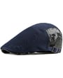Berretto sportivo elegante con doppia visiera in materiale micro mesh traspirante blu