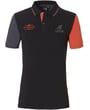 USGP polo da uomo slim fit color-blocking nera