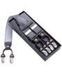 Bretelle uni grey melange Grigio