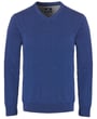 Baileys maglia da uomo con scollo a V 100% cotone Blu grigio