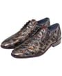 Scarpa da uomo Henk ter Horst in pelle di vitello con stampa rettile Brown