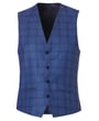 Henk ter Horst gilet a quadri blu scuro
