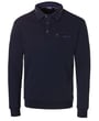 Pre end 100% cotone modern fit maglione collo a polo Blu scuro