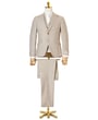Wilvorst Green Wedding Abito da sposa 3 pezzi lana lino seta con gilet unico Beige