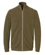 Pre End cardigan liscio modern fit con zip Verde oliva